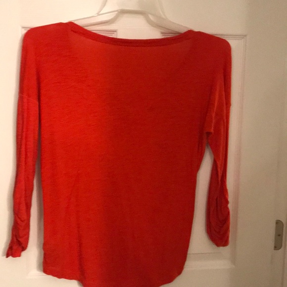 Casual 3/4th length coral top - Picture 4 of 4